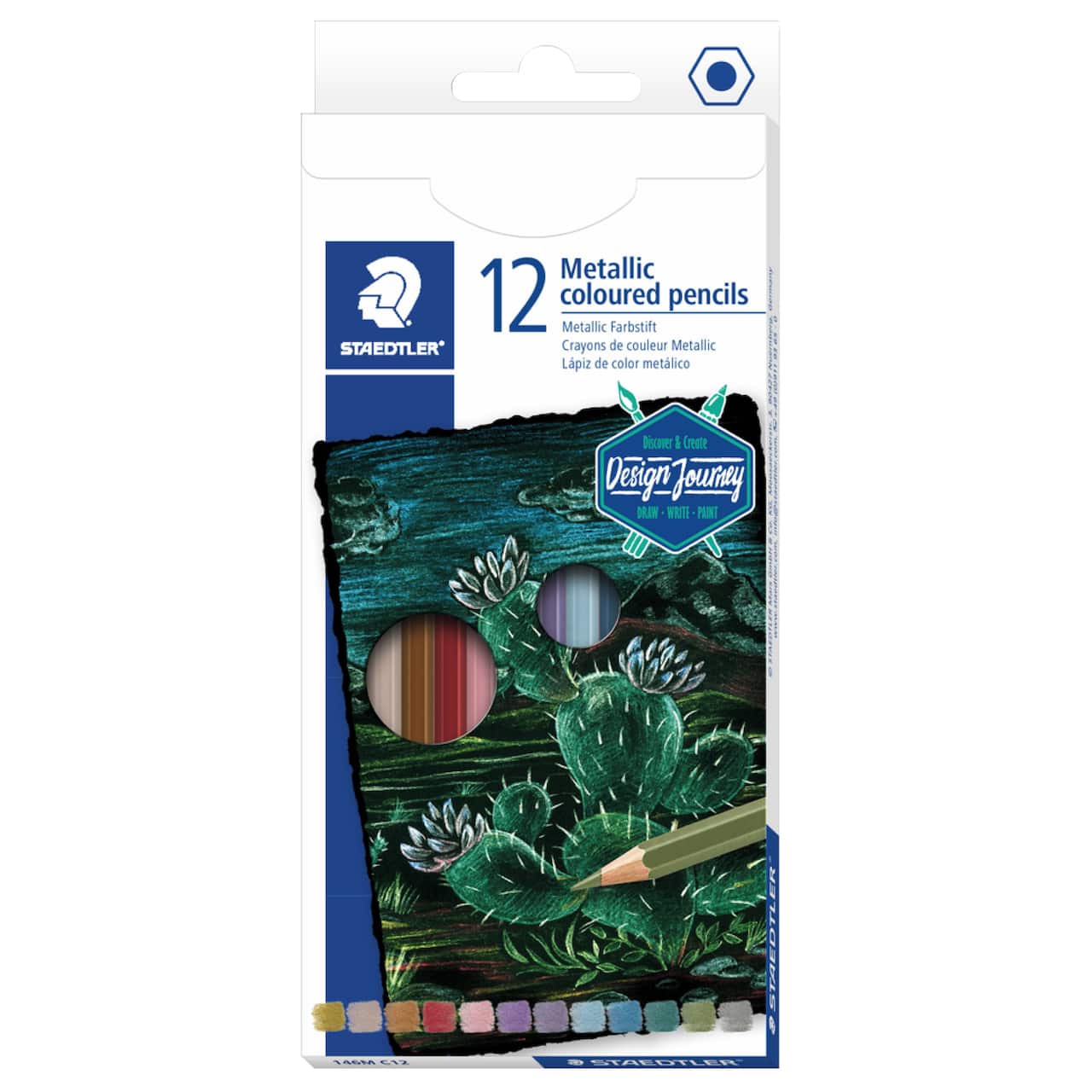 12 Packs: 12 ct. (144 total) Staedler&#xAE; Design Journey Metallic Colored Pencils